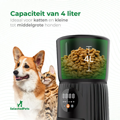 SelectedPets automatische voerbak Wifi capaciteit