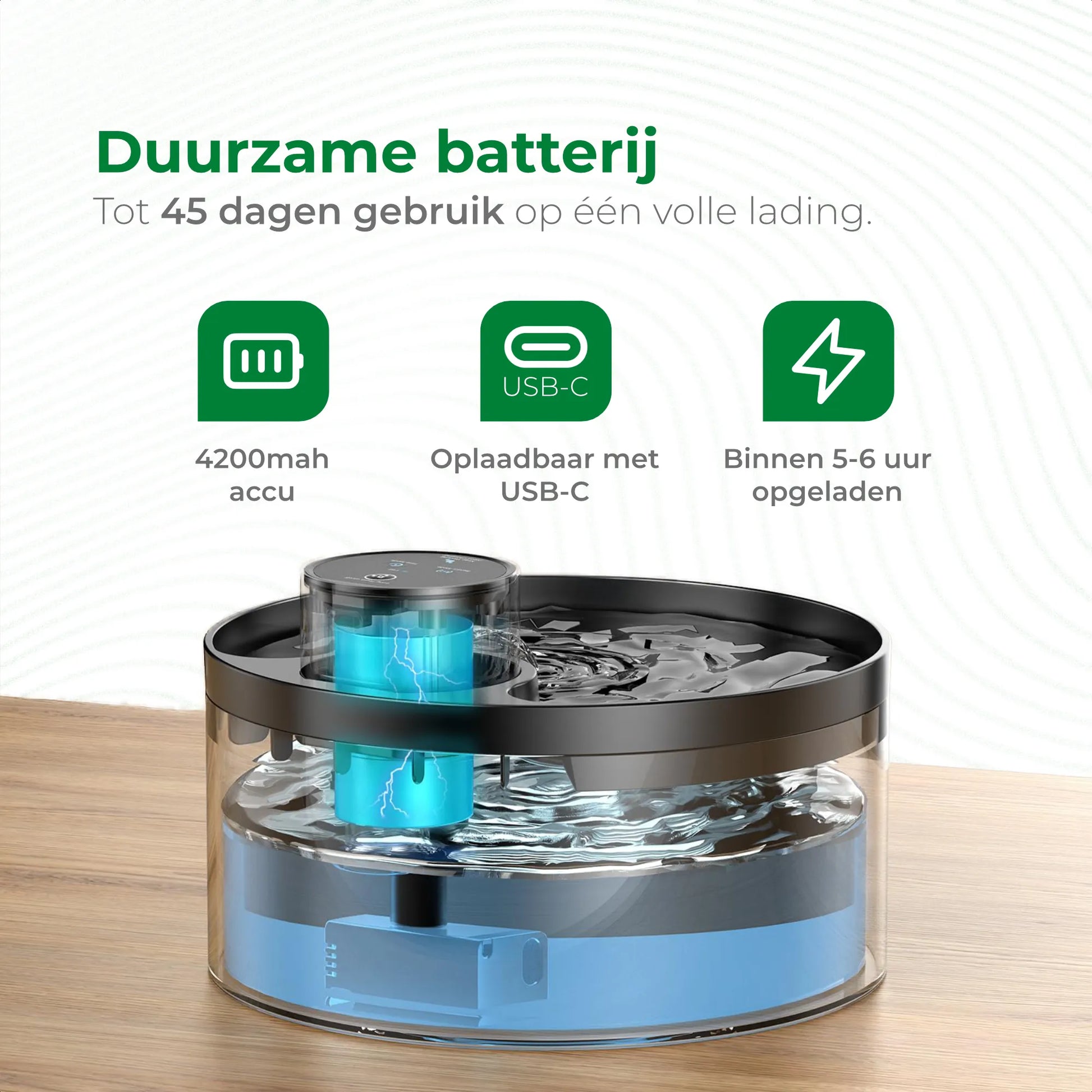 SelectedPets automatische drinkfontein batterij