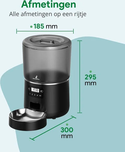 Voerautomaat SelectedPets afmetingen