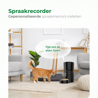 SelectedPets automatische voerbak Wifi spraakrecorder