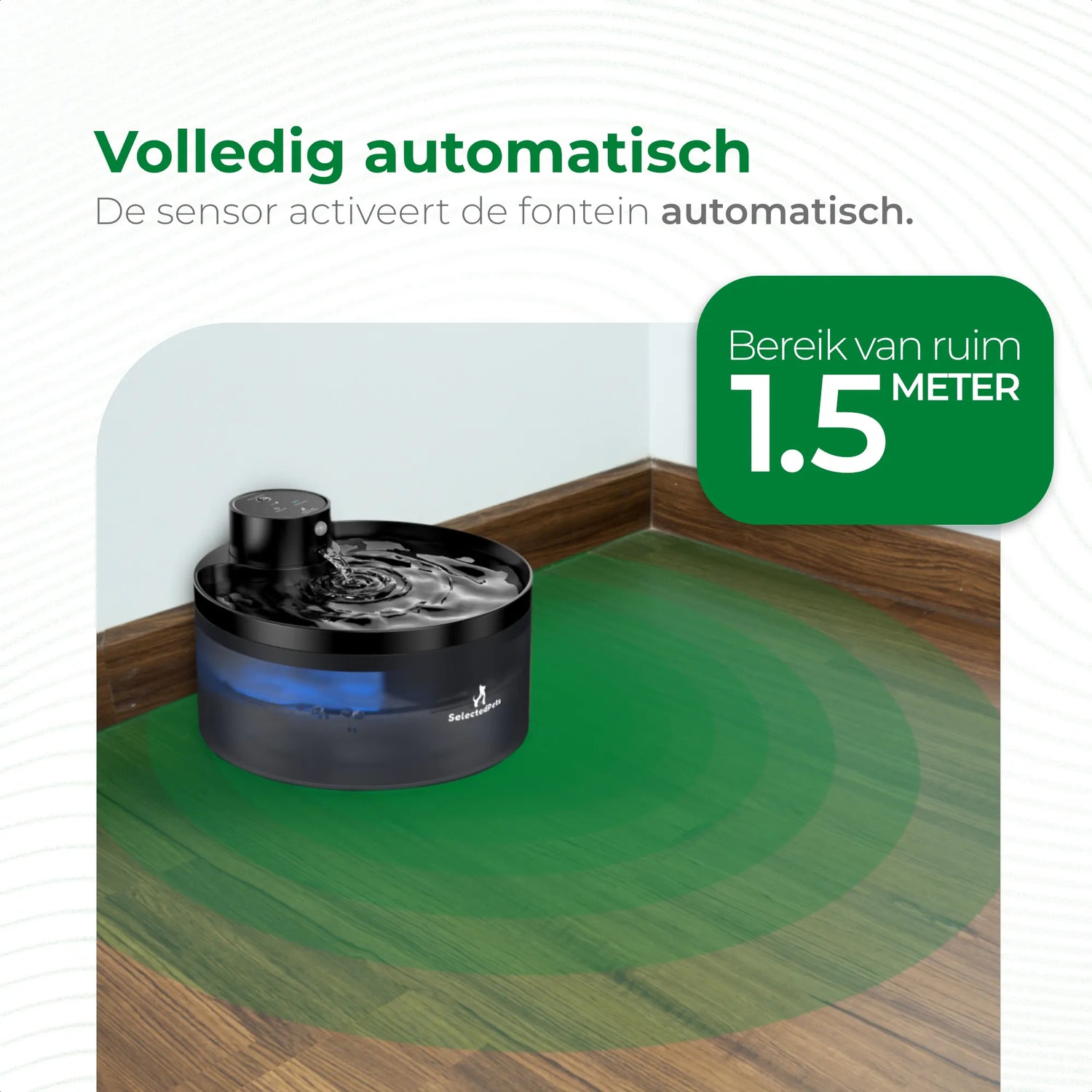 SelectedPets automatische drinkfontein sensor