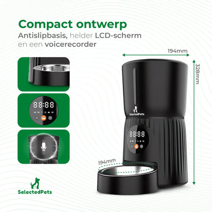 SelectedPets automatische voerbak Wifi ontwerp