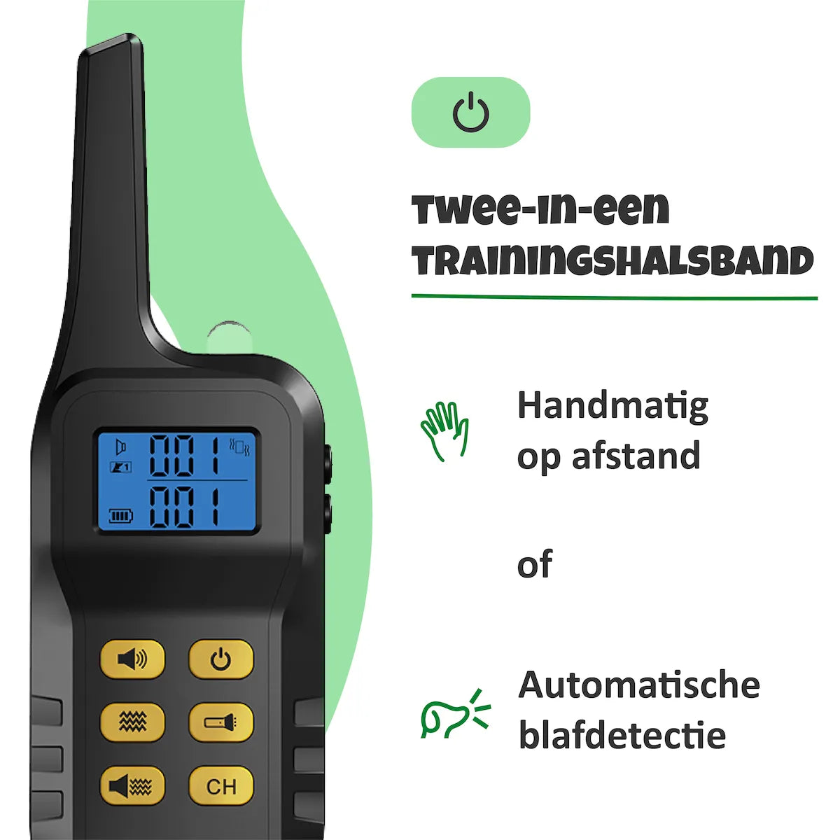 SelectedPets Anti blafband twee in een trainingshalsband